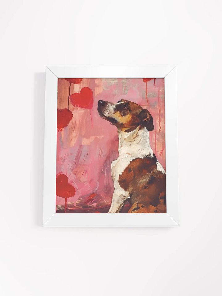 Romantic Pooch Love Framed Poster product image (1)