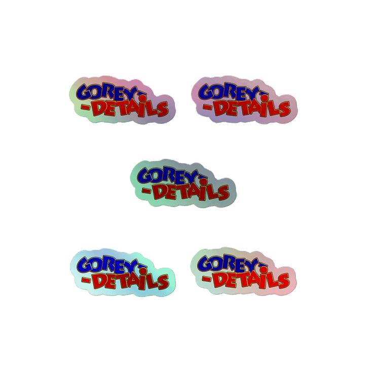 Bear and Bird - Kiss-Cut Holographic Sticker Sheet product image (2)