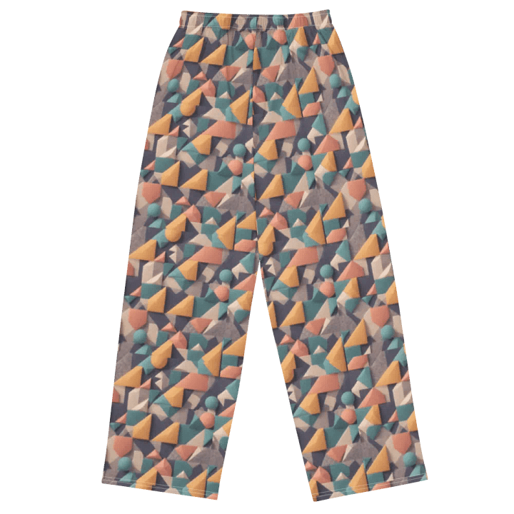 Geometric Fusion Wide-Leg Pants product image (2)