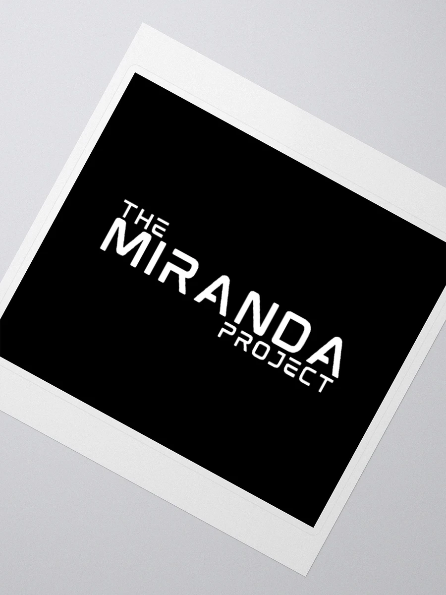 The Miranda Project White Logo Sticker product image (2)