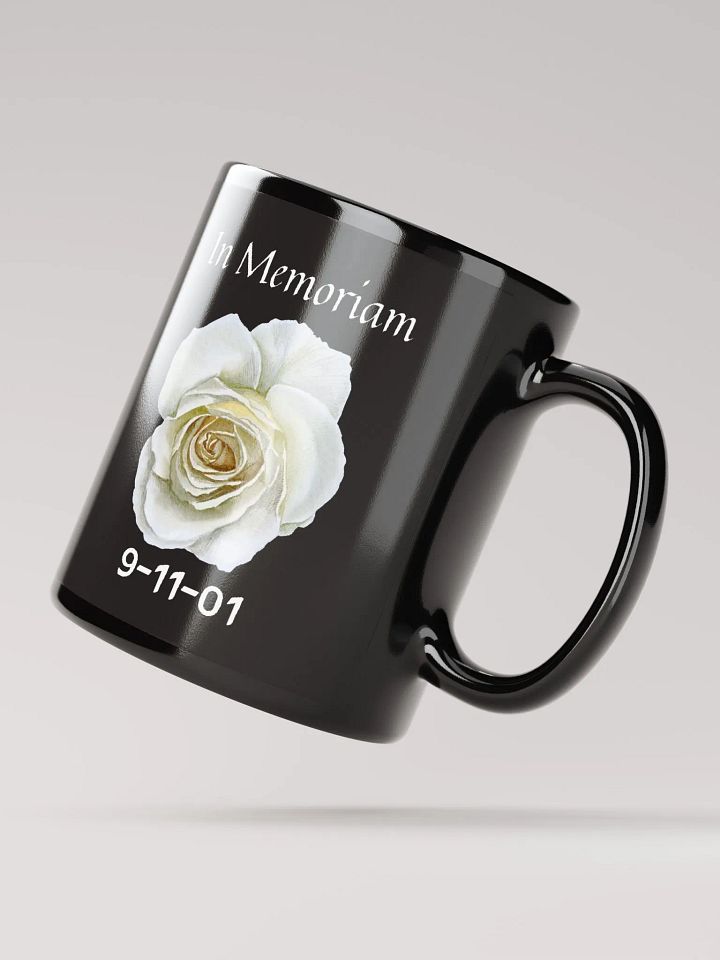 In Memoriam - 9/11 Tribute Glossy Black Mug product image (2)