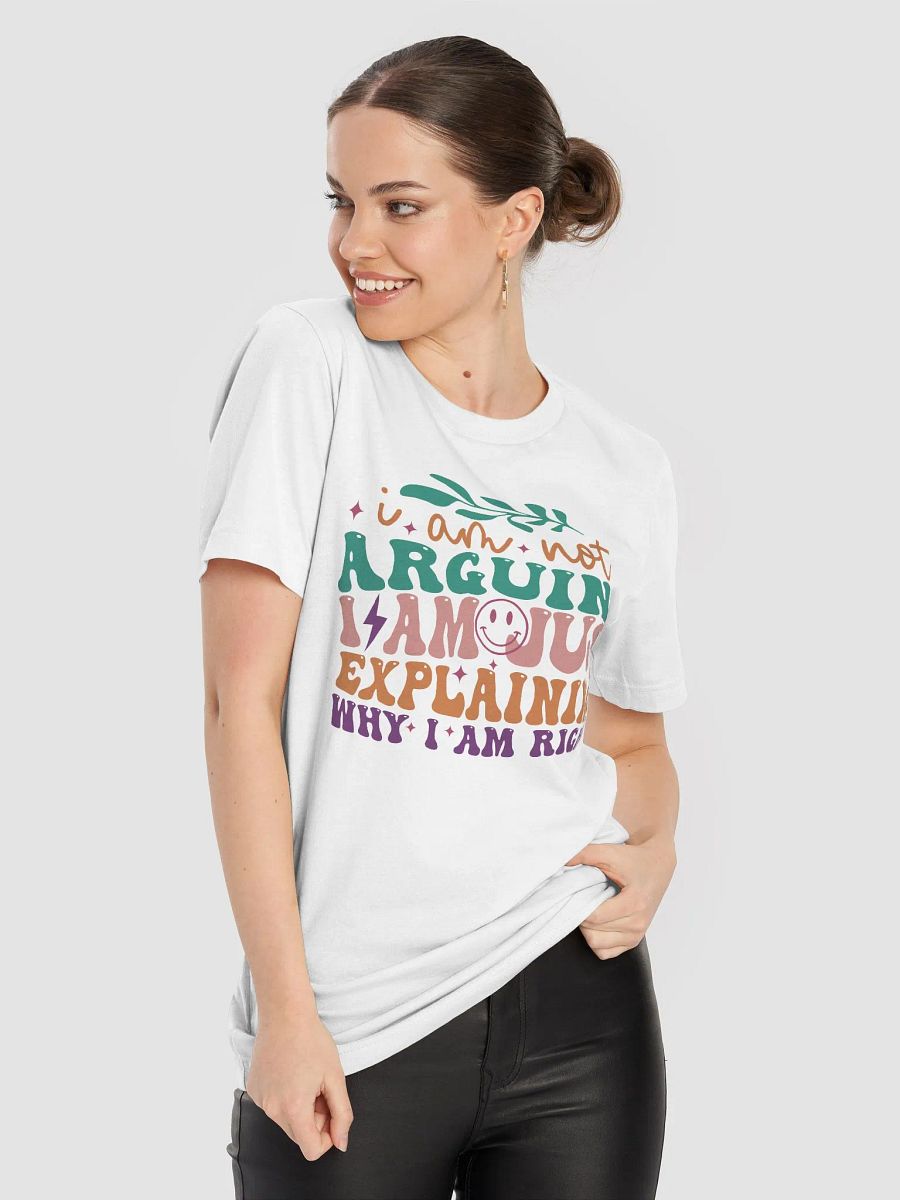 Sarcastic shirt for women, not arguing just explaining why i am right funny woman T-shirt product image (68)