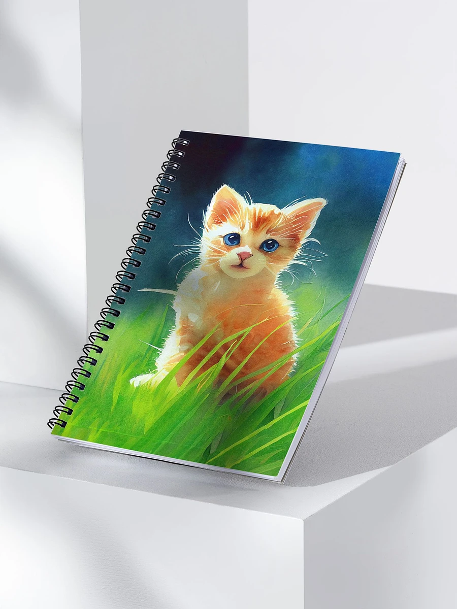 Kitten In The Grass - Ginger Cat Spiral Notebook product image (3)