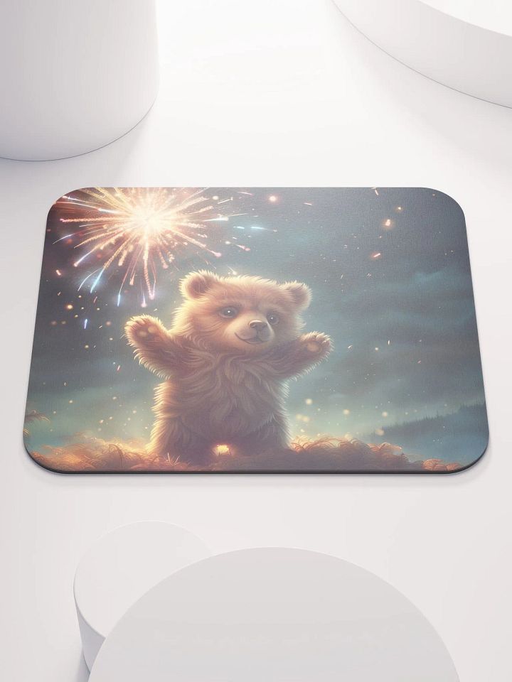 Fireworks Bear Mouse Pad product image (1)