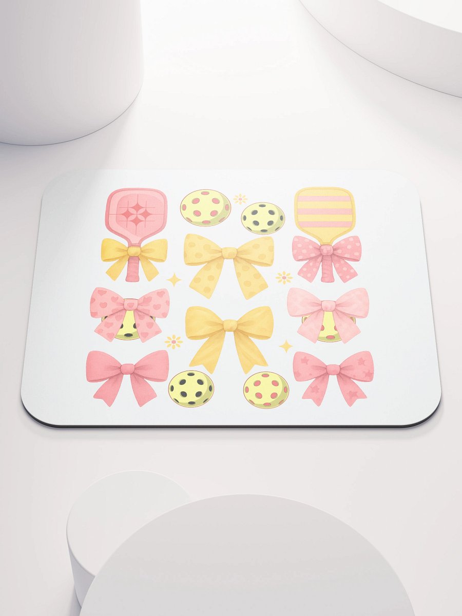 Pickleball Paddles Bows Symmetrical Splendor Mouse Pad product image (2)
