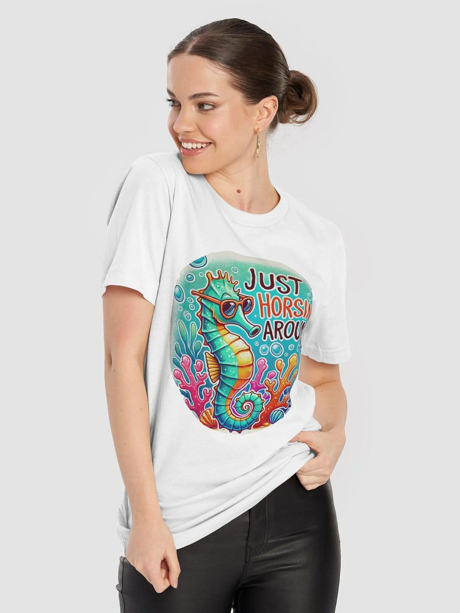Just Horsing Around (Bella+Canvas Supersoft T-Shirt) product image (3)