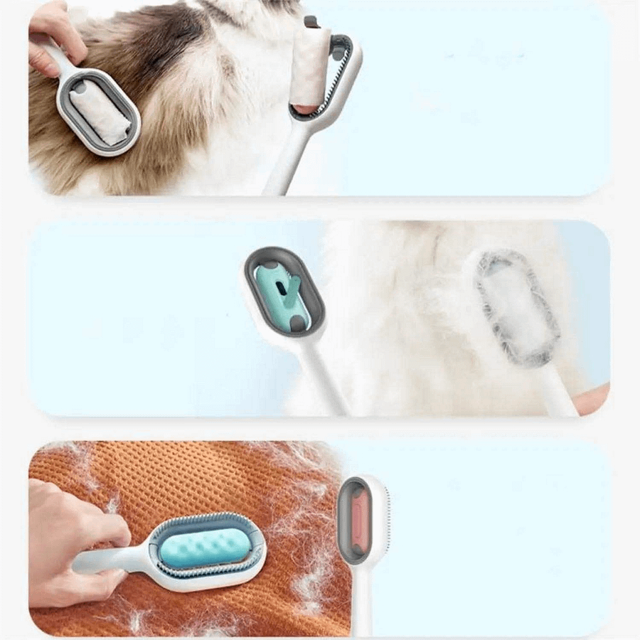 Cat Dog Hair Brush With Water Sticky Brush For Cats, 3 In-1 Cat Grooming Brush Creative Update Cat Dog Grooming Comb With Water Tank product image (10)