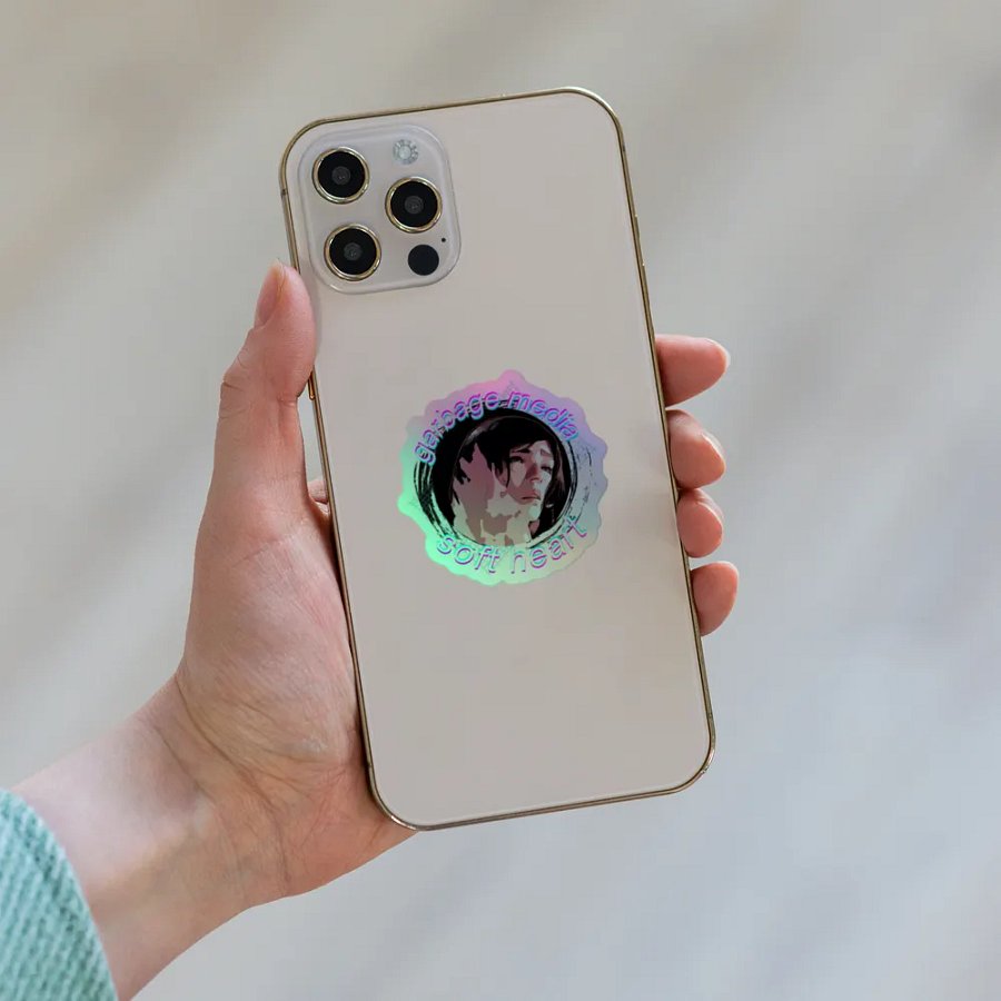 Garbage Media Soft Heart Holographic Sticker product image (8)