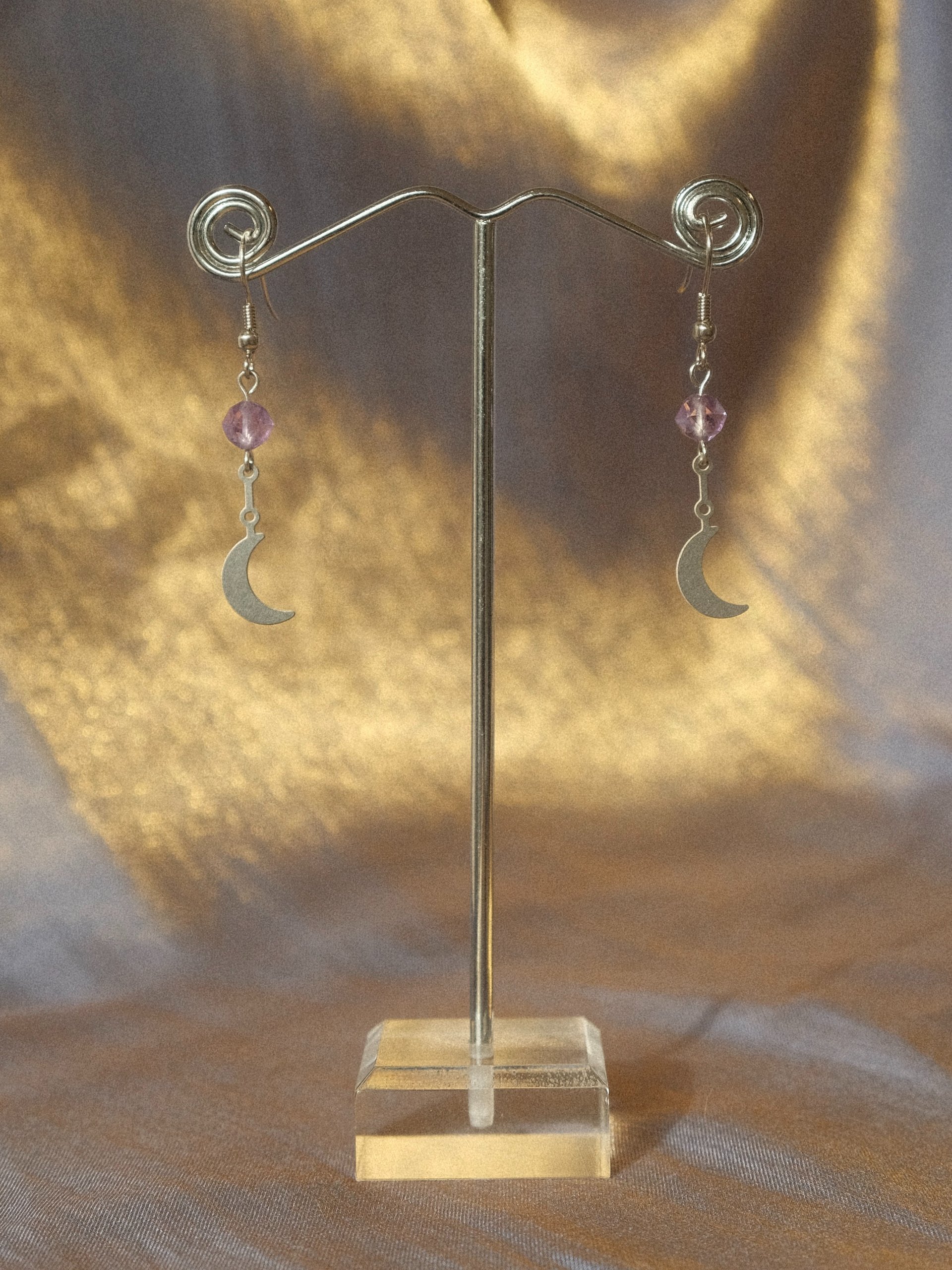 Amethyst Little Moon Earrings product image (4)