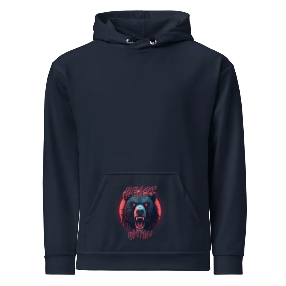 Novelty Bear Beast Within Hoodie AOP (All Over Print) product image (4)