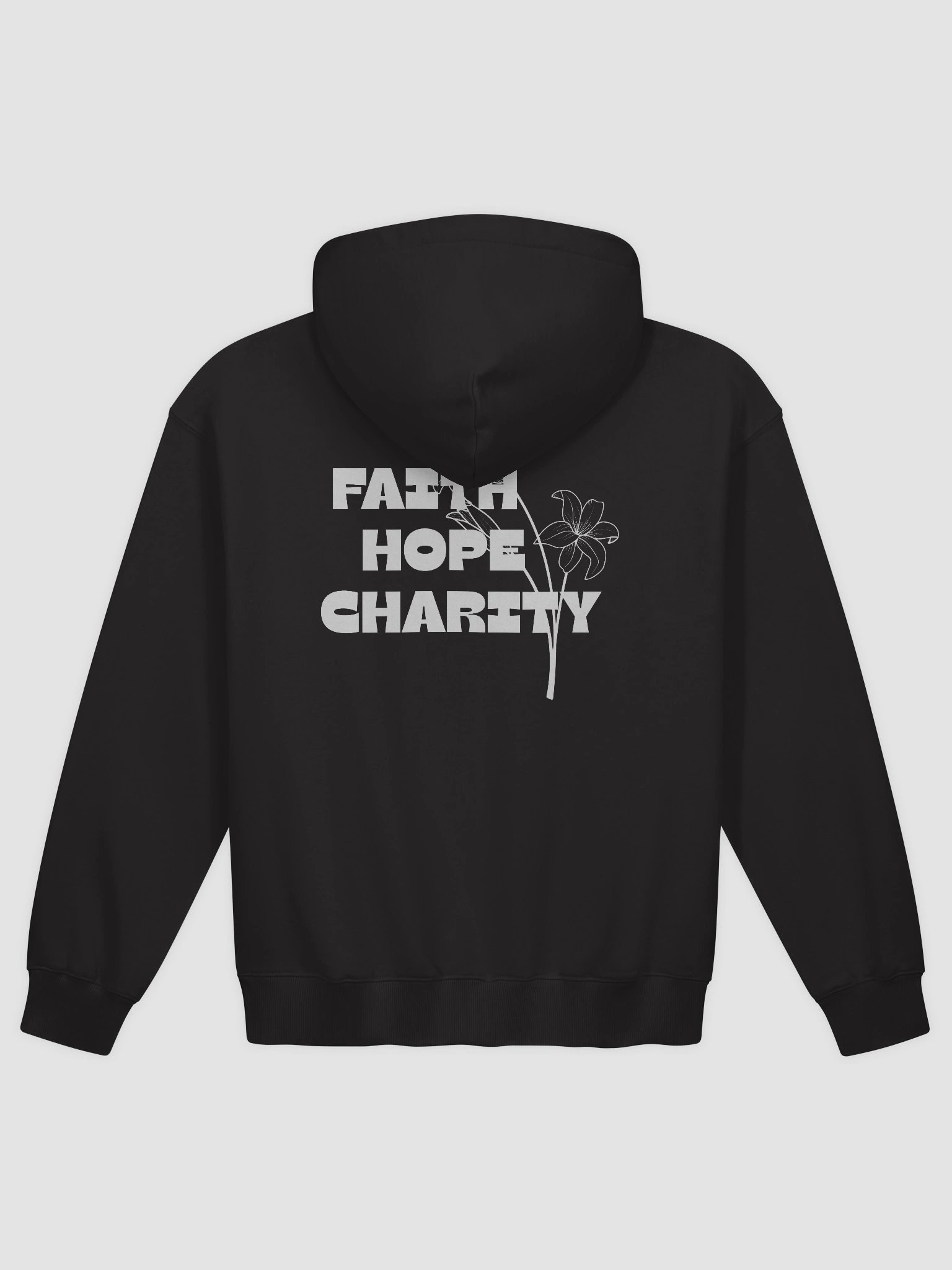Faith Hope Charity Hoodie - Dark product image (1)