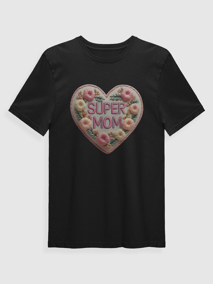 Super Mom Heart Patch T-Shirt product image (5)