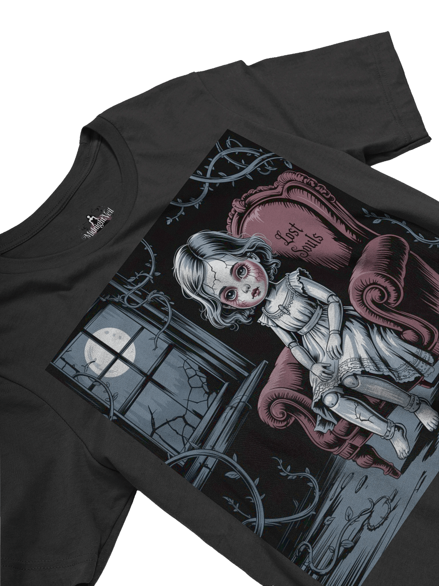 Lost Souls Unisex Supersoft T-Shirt by Midnight Veil Designs - Gothic Black, Red & More product image (3)