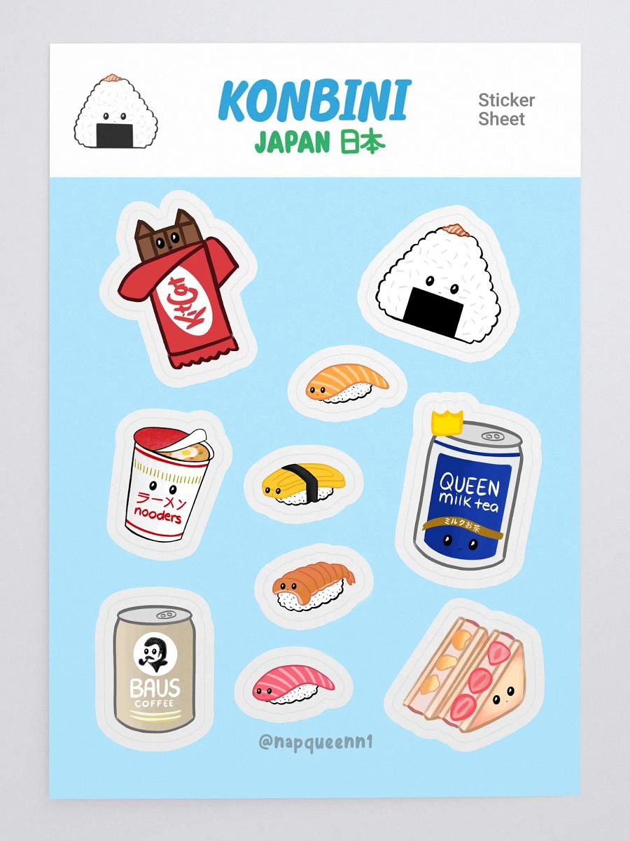 Konbini (Japanese Convenience Store) - Sticker Sheet product image (3)