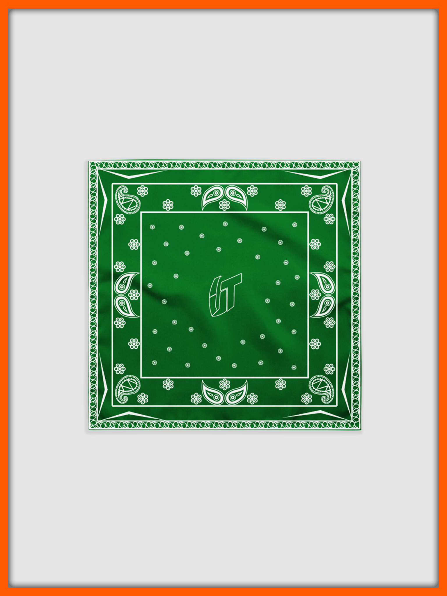 Classic UT Paisley Bandana (Green) product image (1)