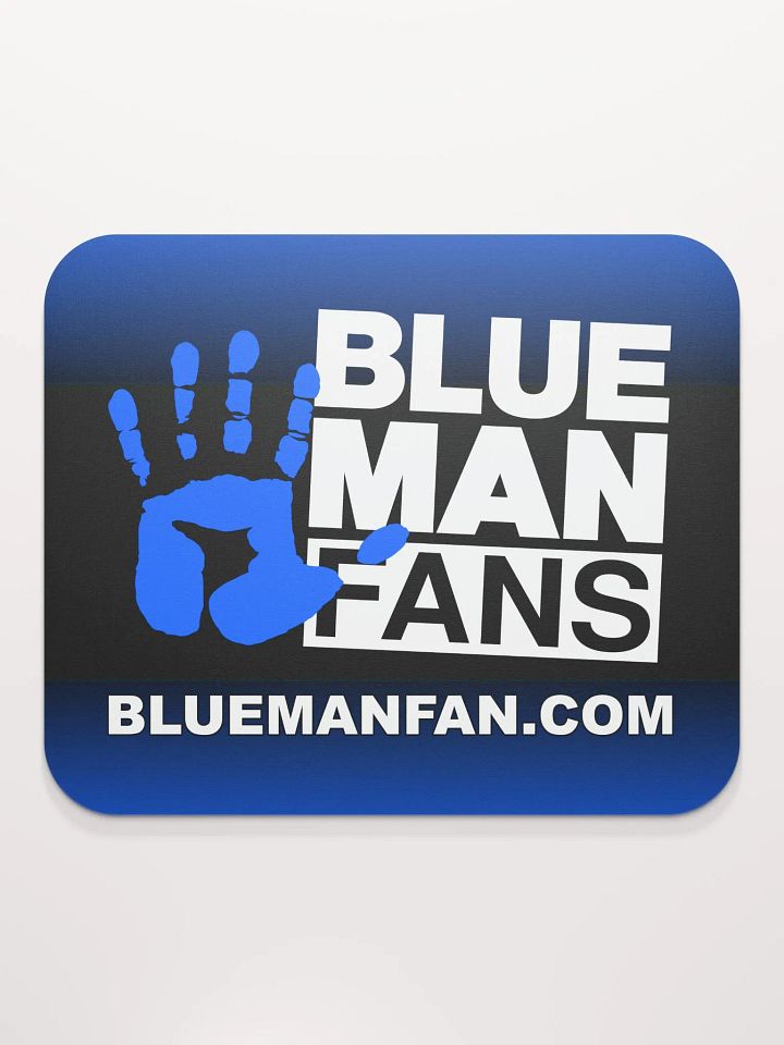 Blue Man Fans Hand Print Standard Mousepad product image (2)