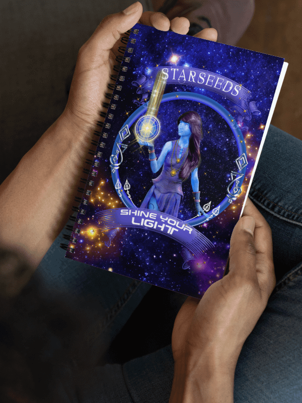Starseeds Shine Your Light Spiral Notebook product image (1)