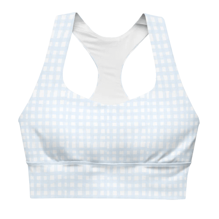 GINGHAM SPORTS BRA product image (1)