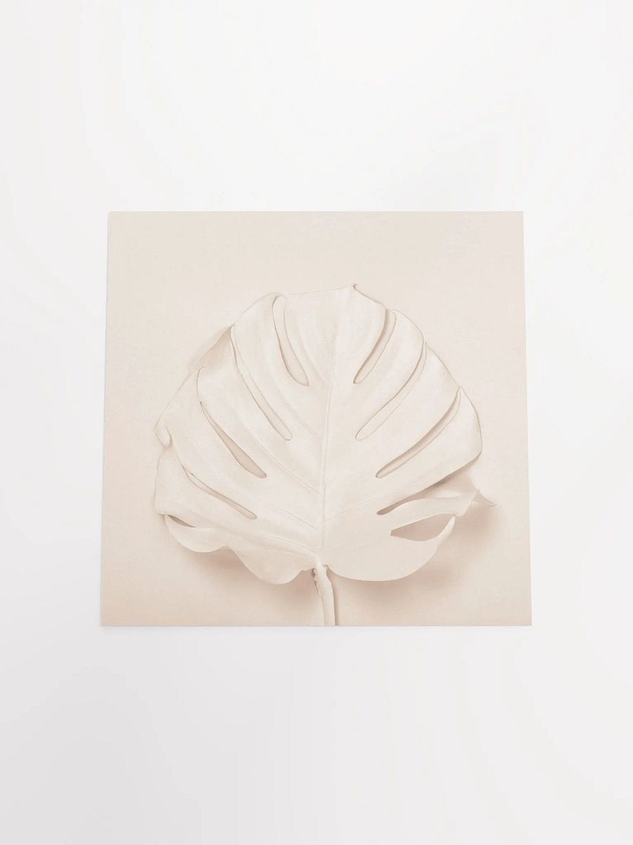 Beige Monstera Leaf Minimalist Art Print product image (29)