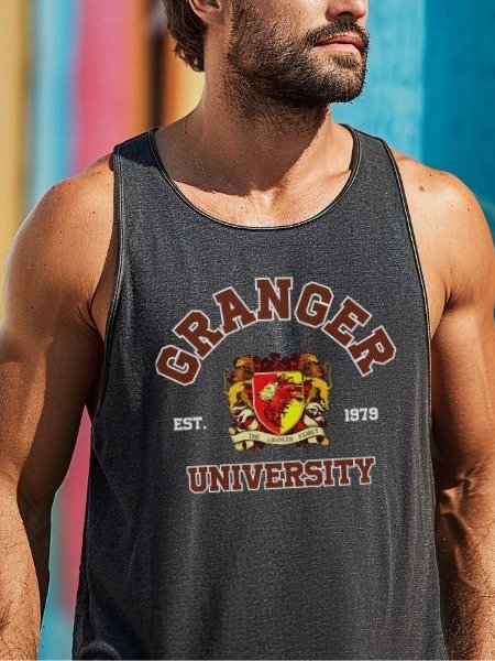 Granger University Vintage Varsity Tank Top Collegiate Vibe product image (3)