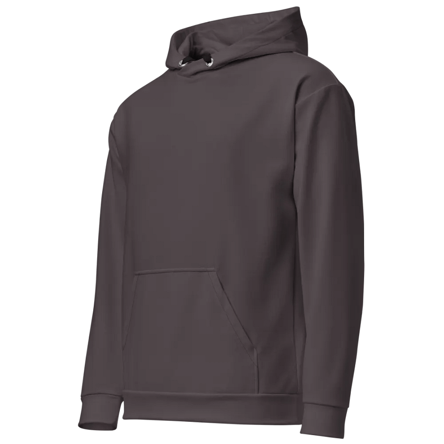 Plain Dark Brown True Summer Unisex Recycled Polyester Heavyweight Premium Hoodie by Treasure Pie product image (3)