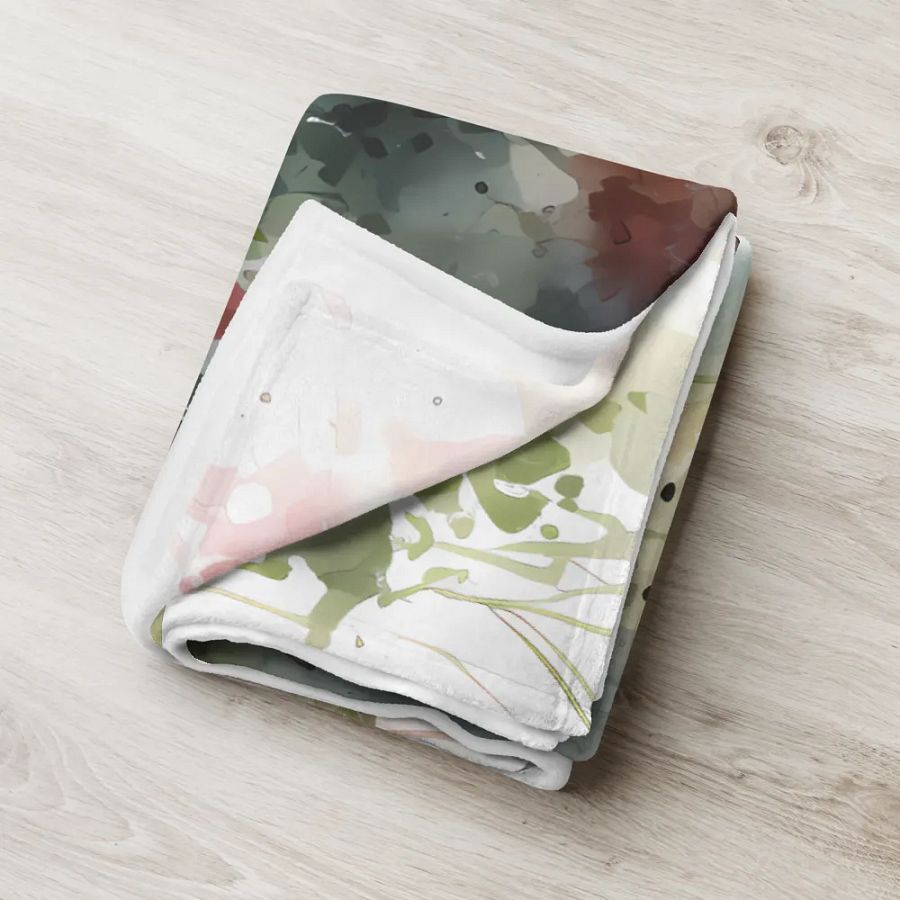 Beagle Dog Cute Puppy Floral Design Throw Blanket product image (9)