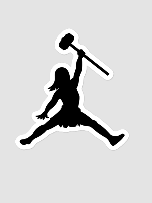 Jumpy Krag Kiss Cut Sticker (Black) product image (3)