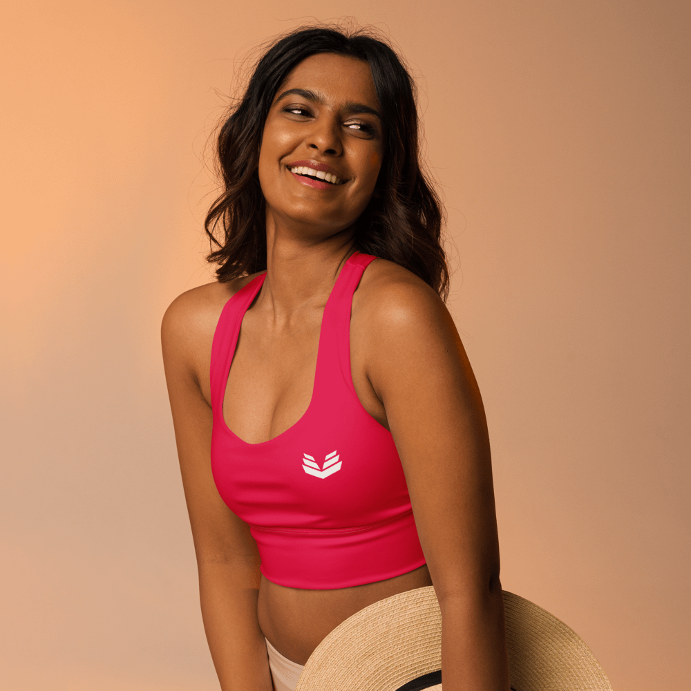 Longline Sports Bra - Electric Rose product image (10)