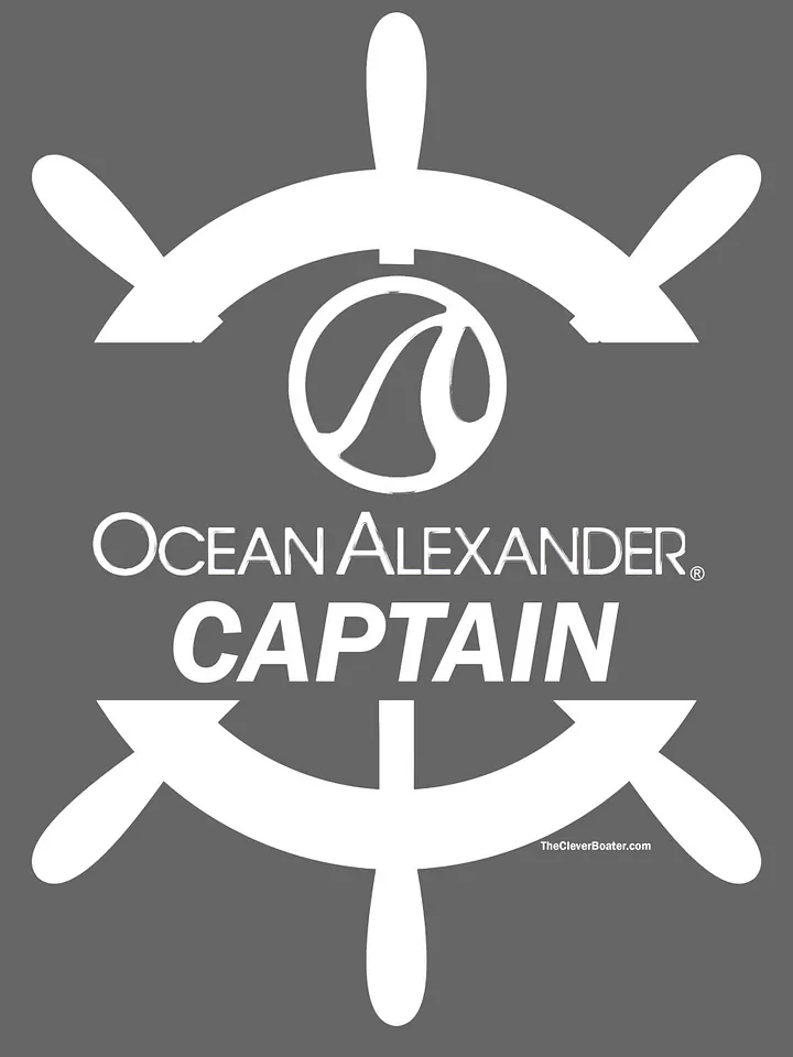 Ocean Alexander Captain - T-Shirt - Dark Shirt w/White Logo product image (2)