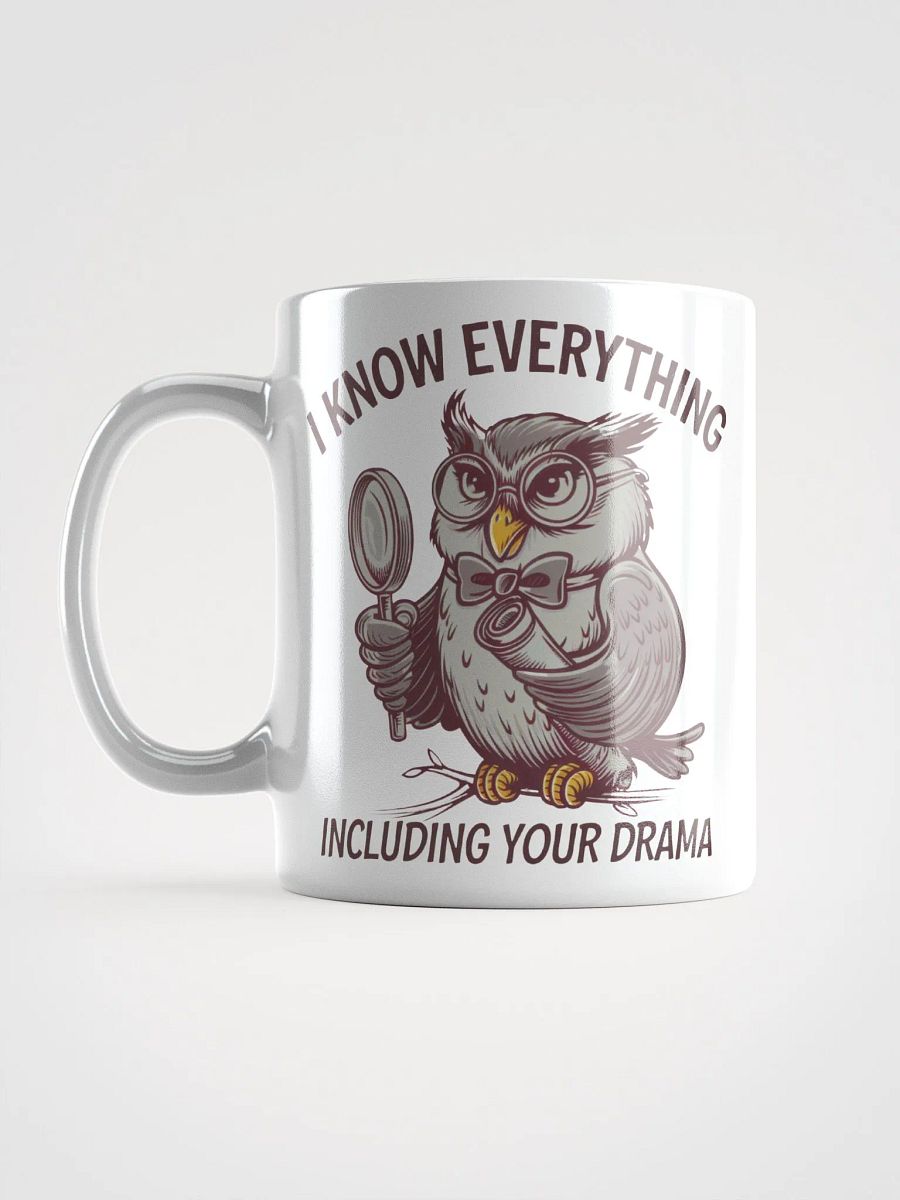 Wise Owl Detective Glossy Mug product image (18)
