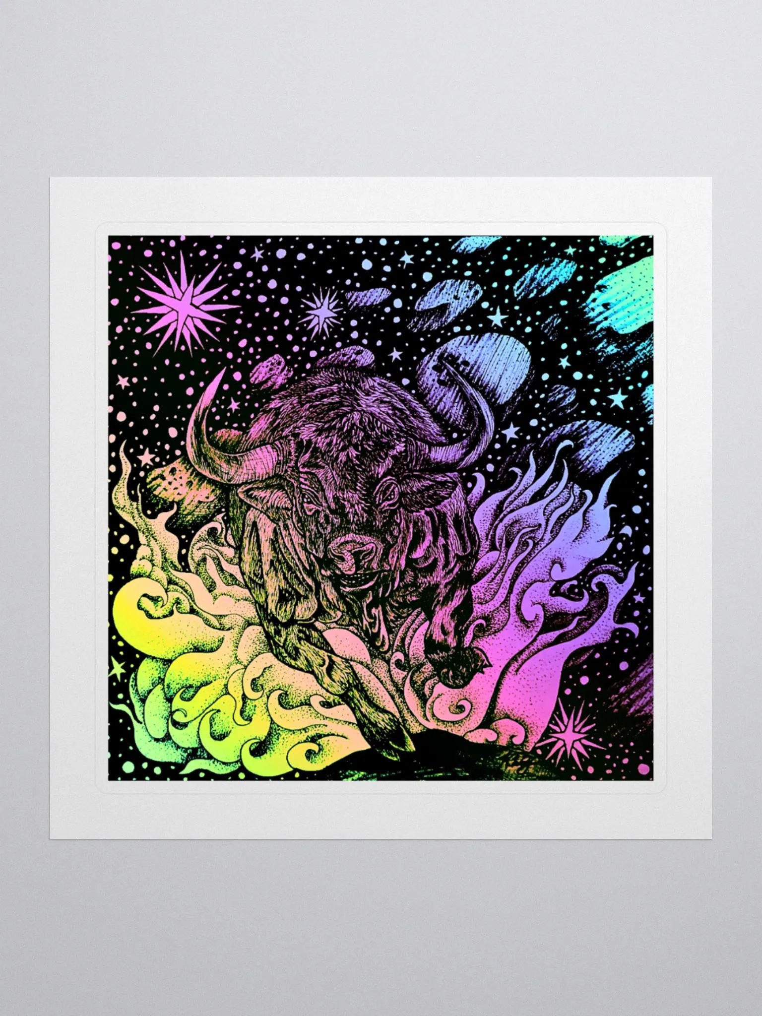 Limited Edition Taurus Zodiac Kiss Cut Stickers product image (1)