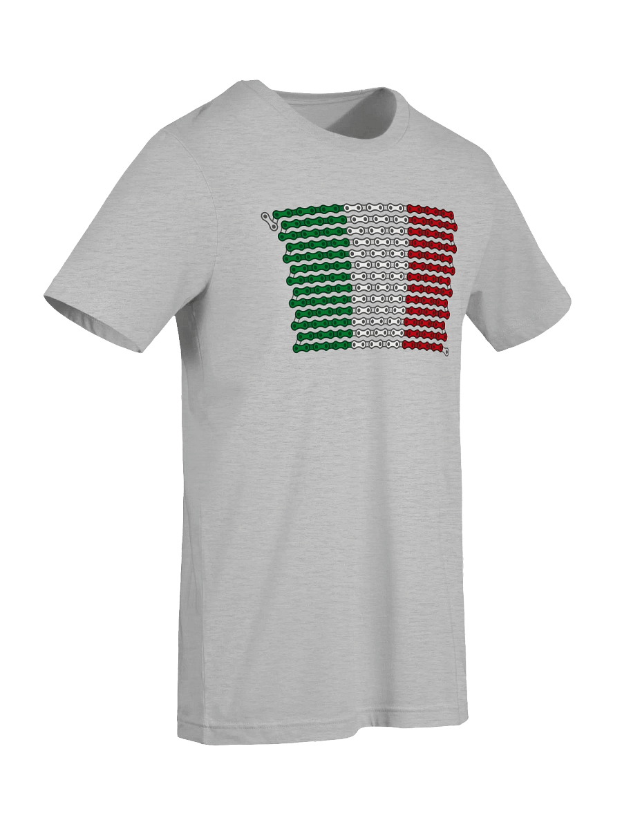 Italy Bike Chain Flag on Light Color Supersoft Tee product image (4)