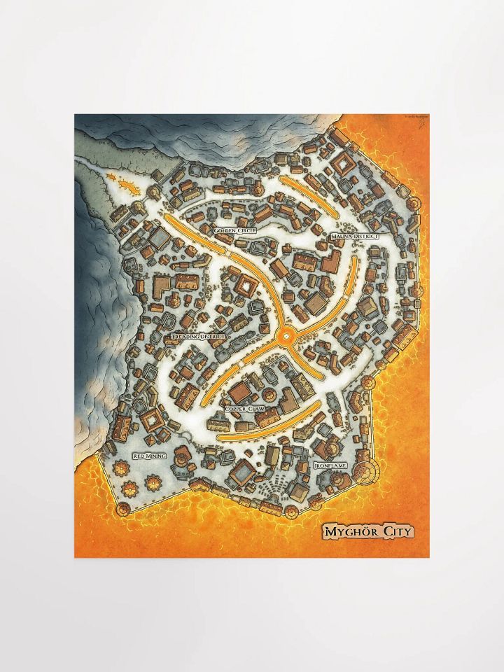 MYGHÖR CITY POSTER 16'' X 20'' product image (1)