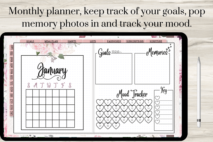 Goodnotes Digital Planning Journal | Clickable Links product image (9)