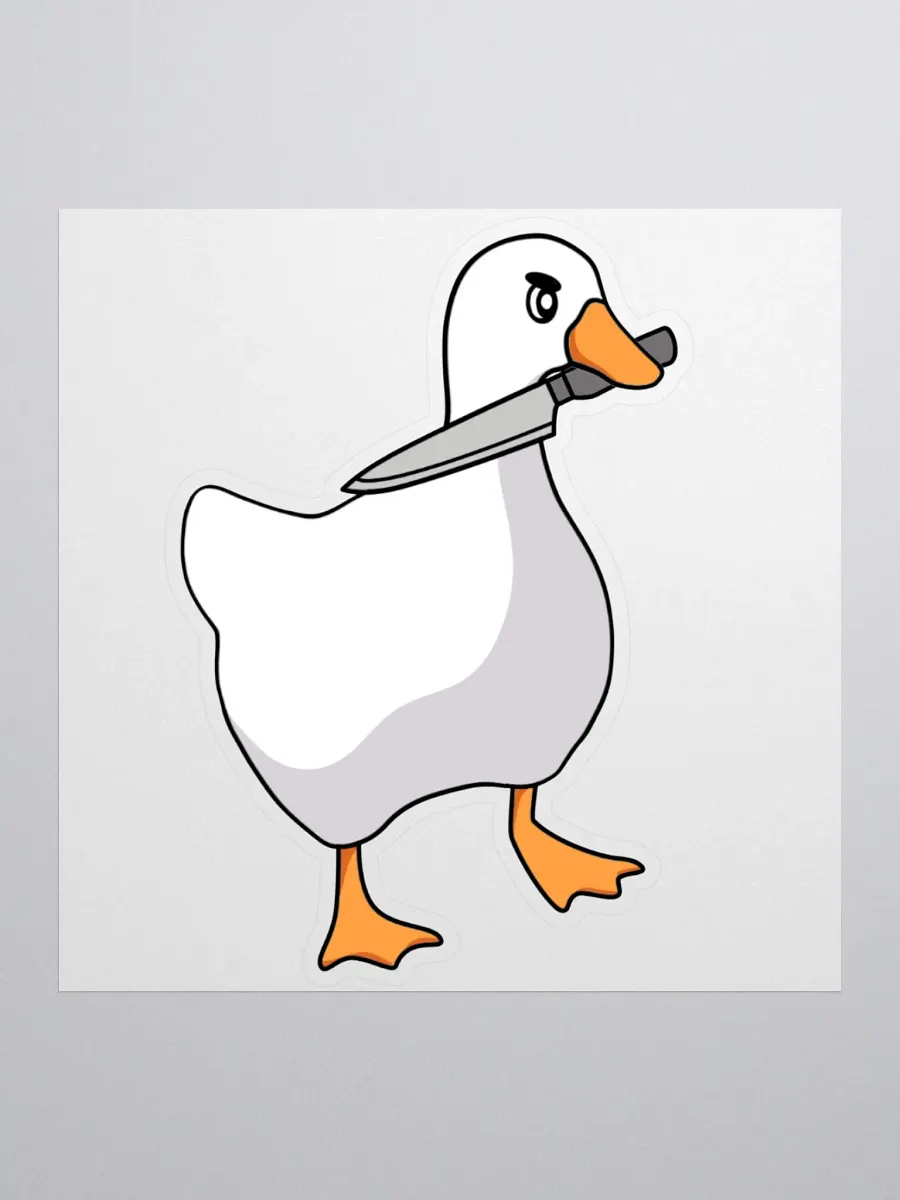 Knife Goose Sticker product image (1)