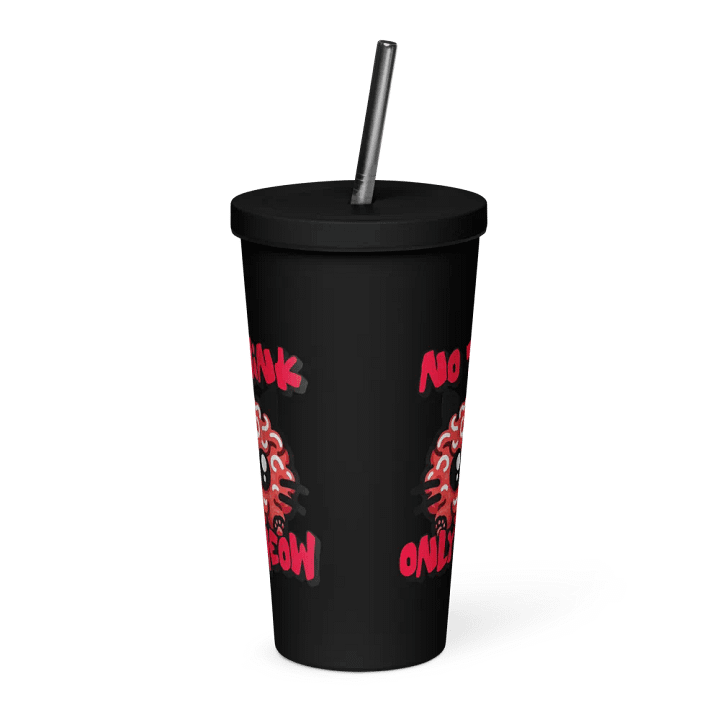 No think only MEOW insulated tumbler product image (1)