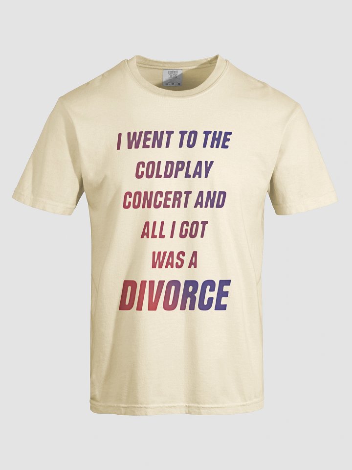 Coldplay Concert Divorce Gradient T-Shirt product image (1)