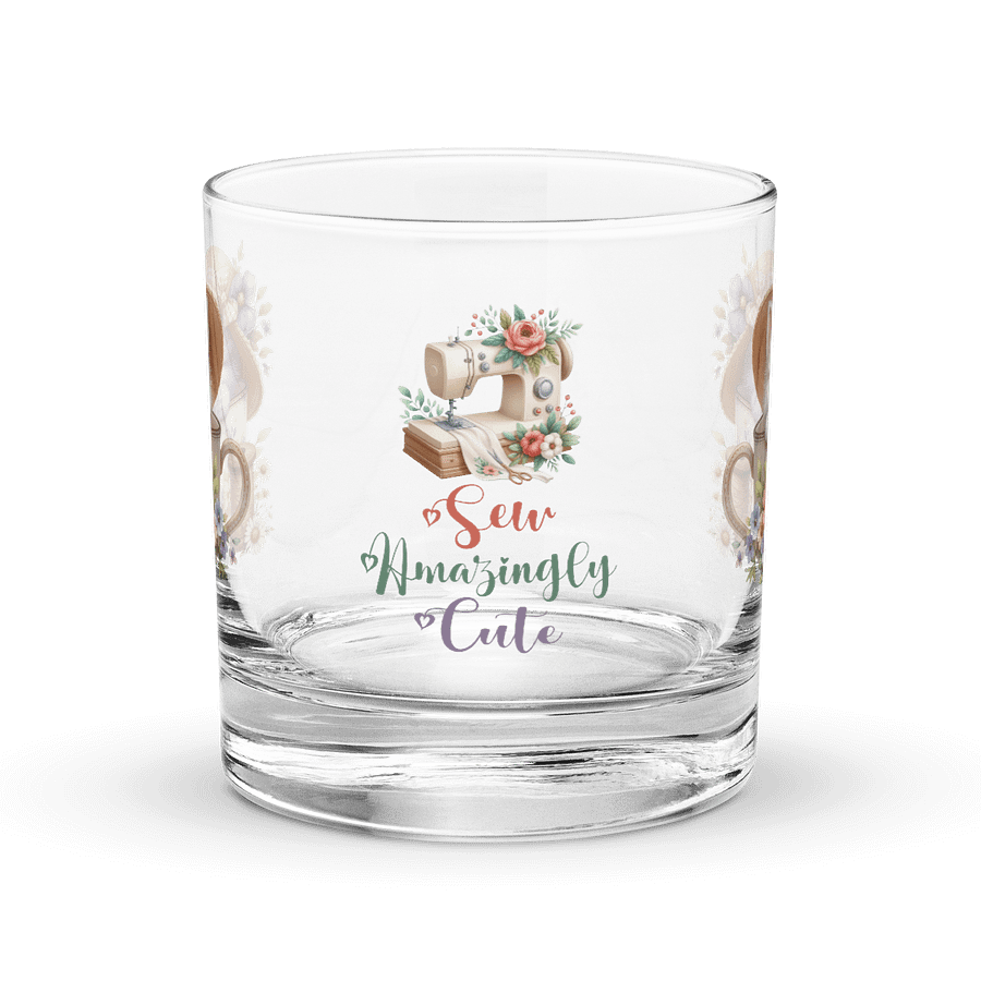 Sew Amazingly Cute Kitty Teacup Rocks Glass product image (1)