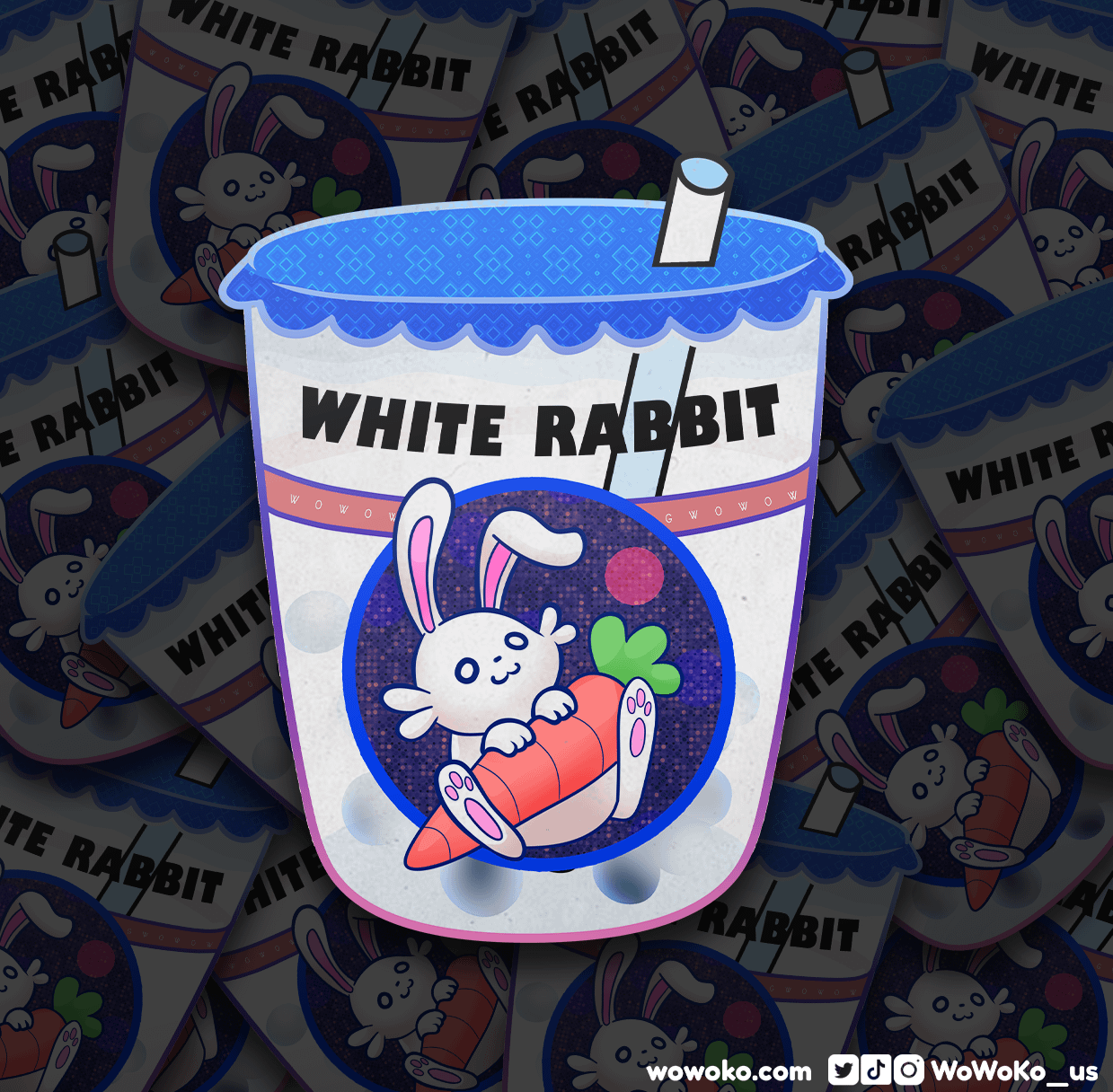 Zodiac Drink - White Rabbit Candy Milk Tea - Sticker product image (3)