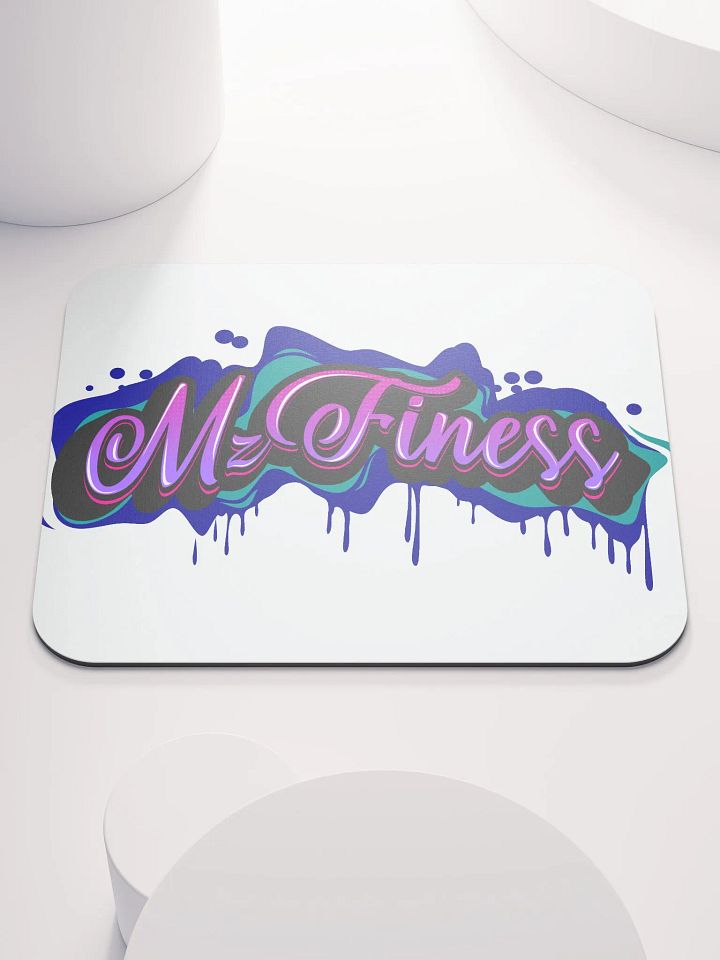 Neon MzFiness Logo Mouse Pad product image (1)