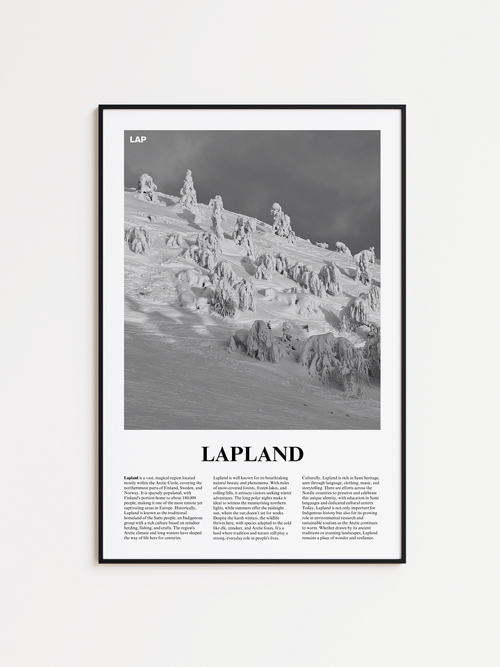 Lapland 02 Newspaper Poster | Framed product image (14)