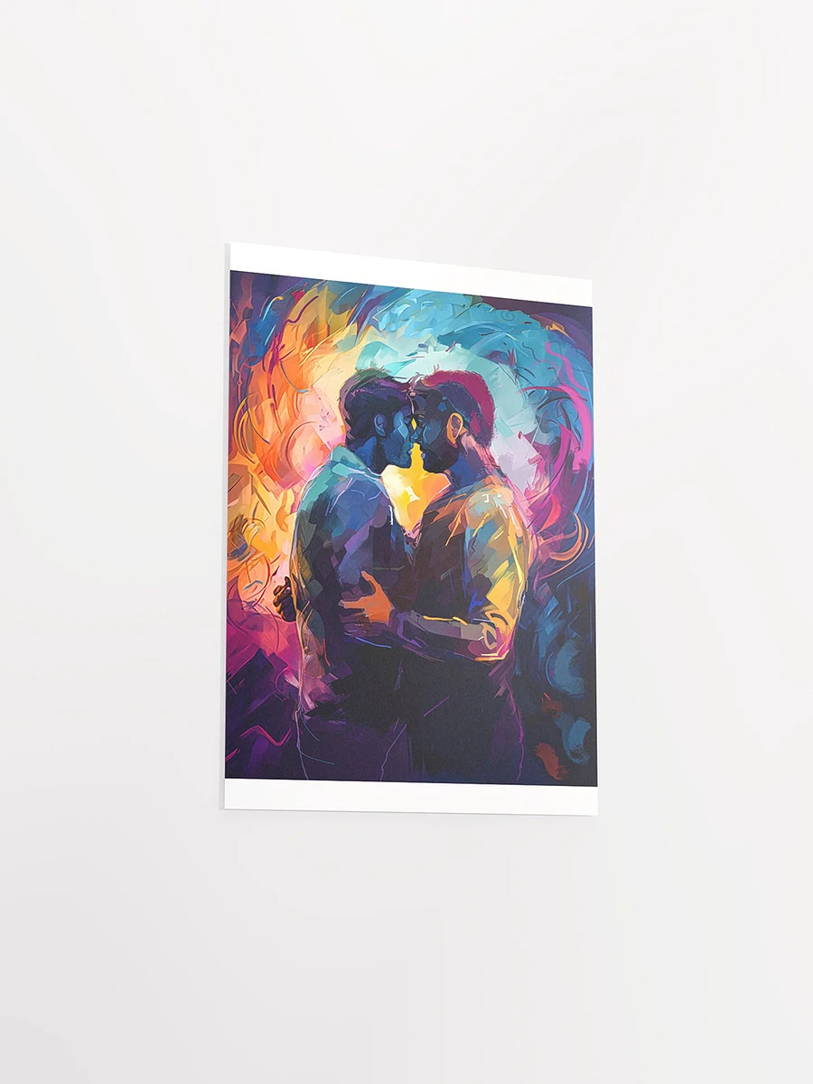 Two Men – Colorful Embrace Gay Matte Poster product image (3)