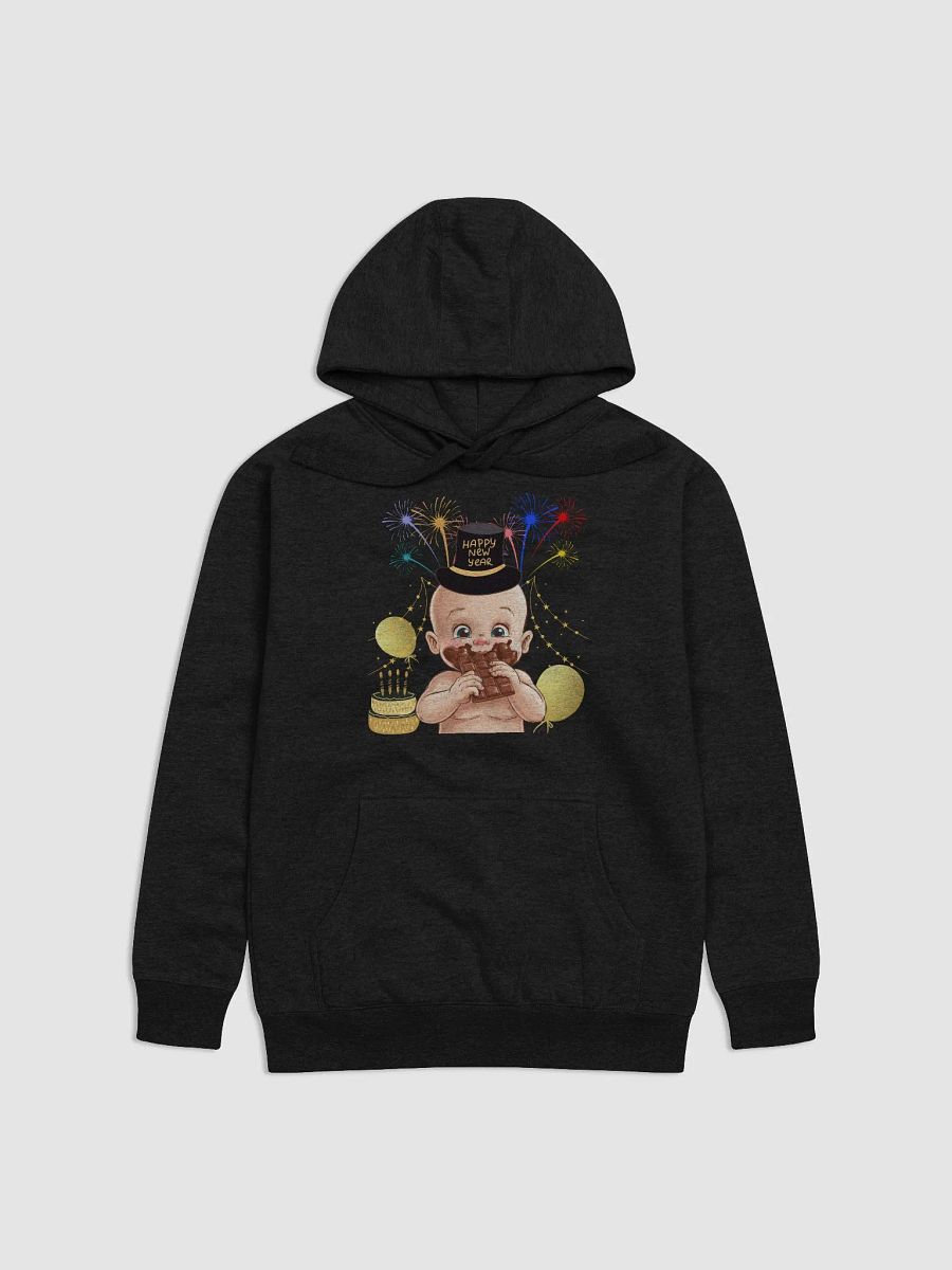 Baby New Year Eating Chocolate Hoodie product image (1)