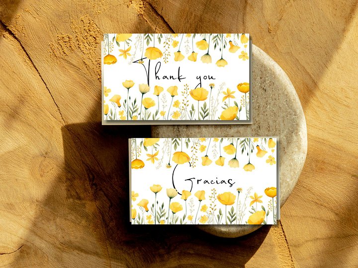Digital Thank you card, all ocasion, for your clients after purchase or wedding thank you product image (2)