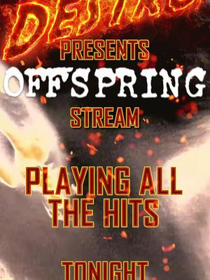 TONIGHT is The Offspring Artist Stream!!! If you're looking for some nostalgic vibes this evening with a lot of curse words, come out and play! This evening at 9PM Central! Kick.com/DestroX88X #foryoupage #foryou #fyp 