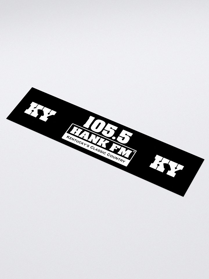 105.5 Hank Bumper sticker product image (1)
