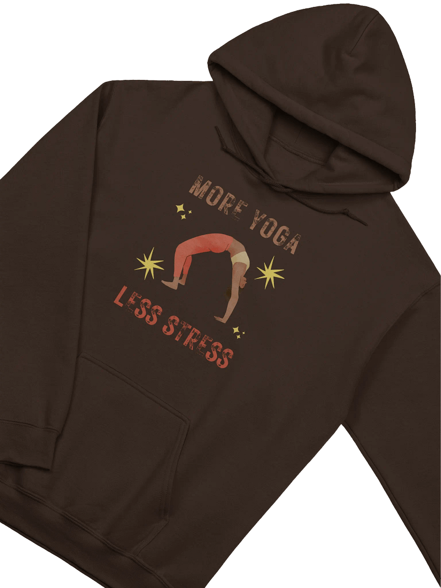 "Yoga Serenity Hoodie: Embrace More Yoga, Less Stress" product image (5)