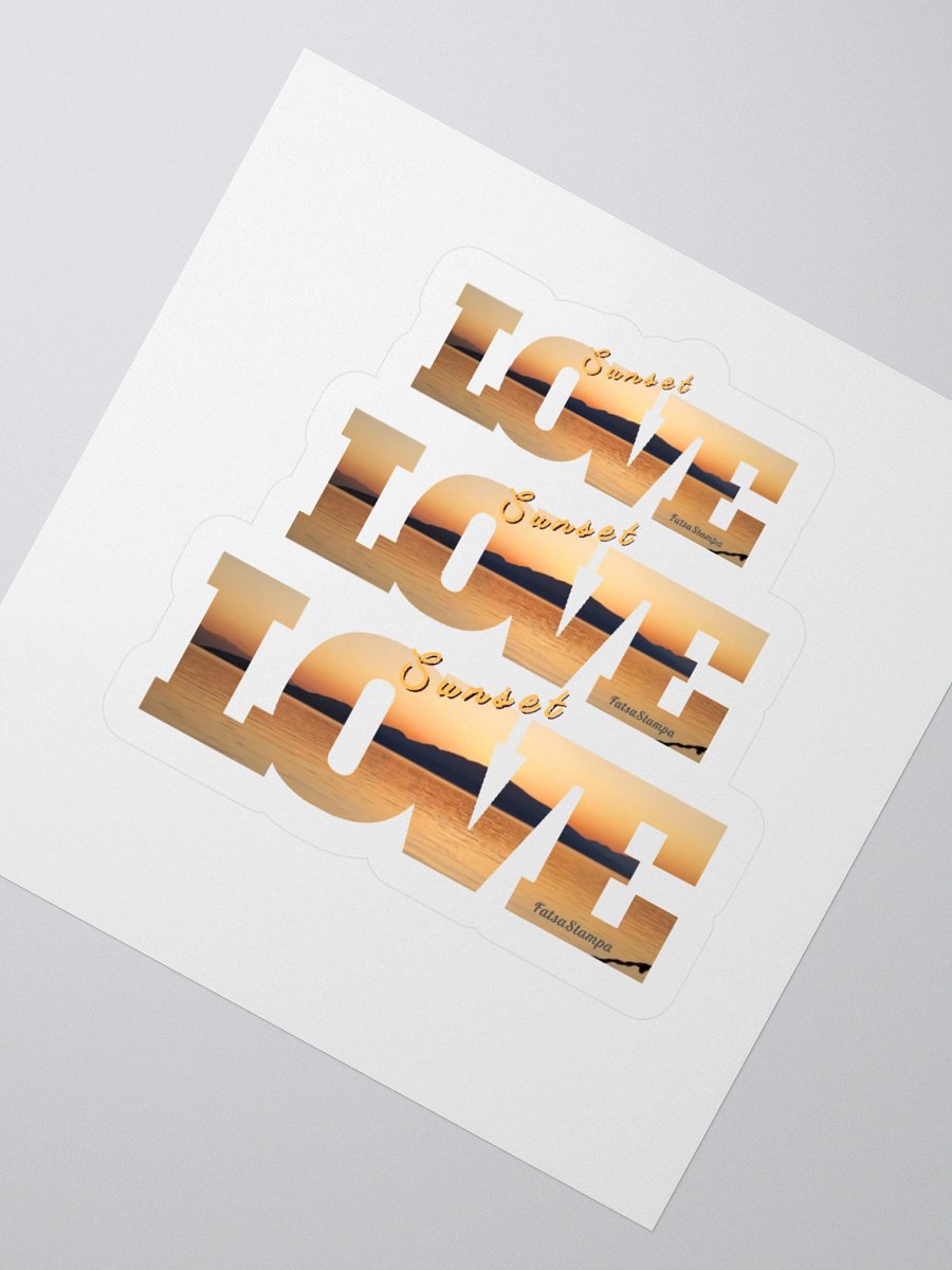 Love Sunset Kiss-Cut Stickers product image (5)