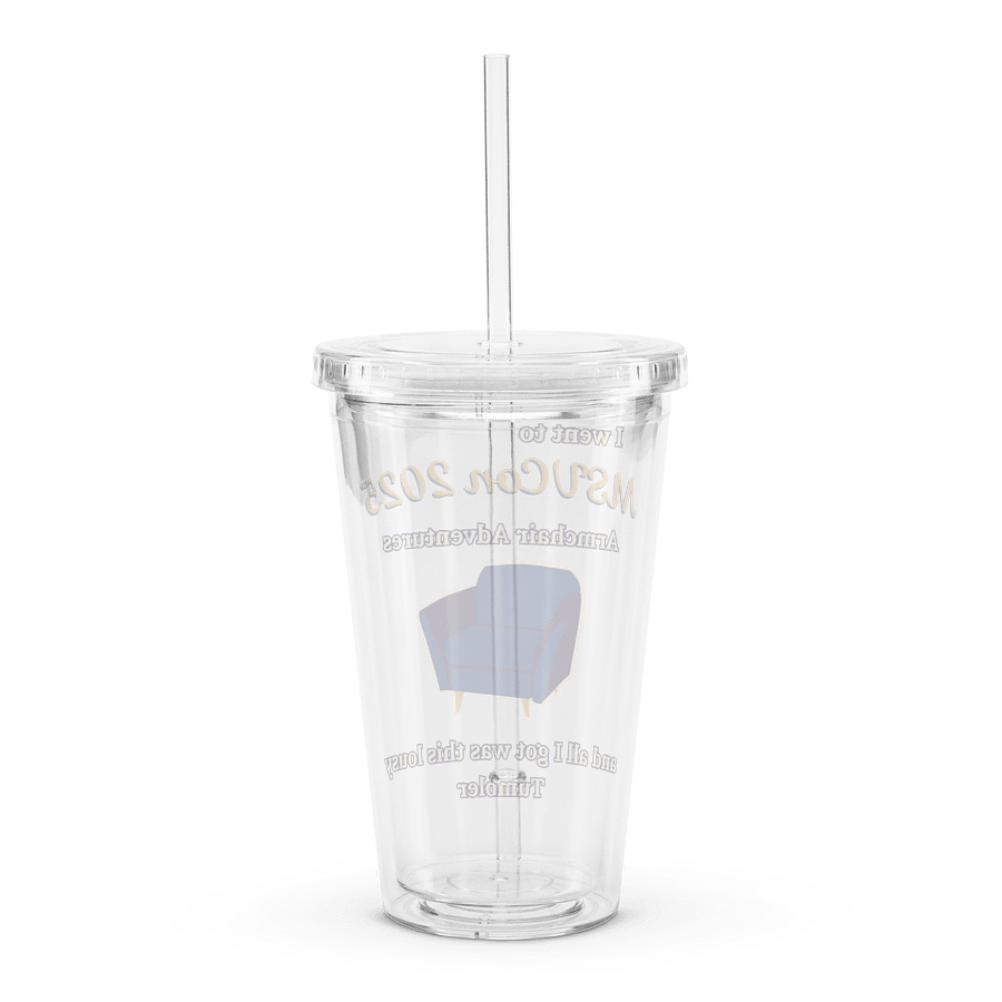 MSVCon 2025 Clear Plastic Tumbler with Straw product image (2)