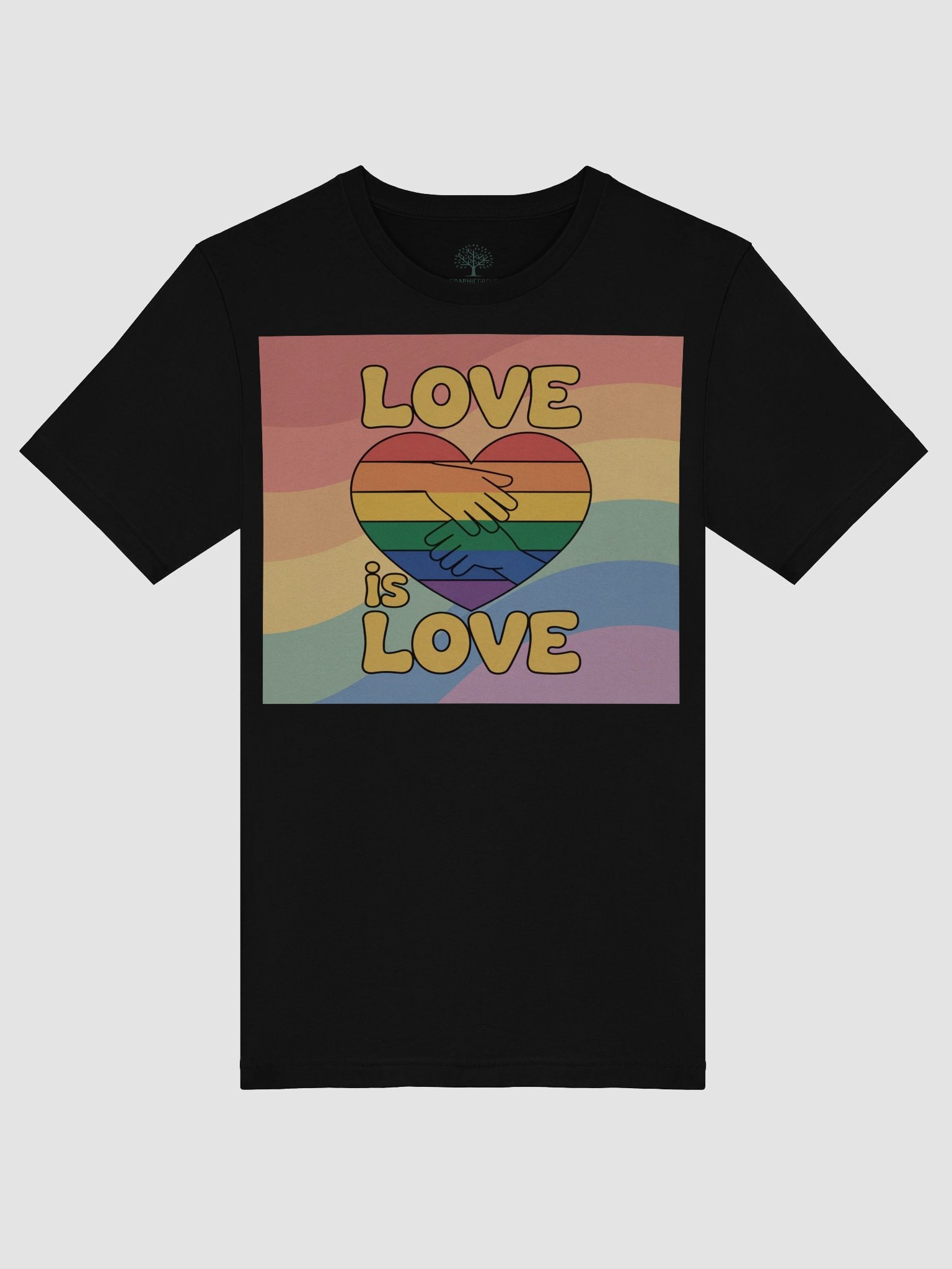 Unisex 'Love is Love' Rainbow Heart T-Shirt - TDS Music product image (47)